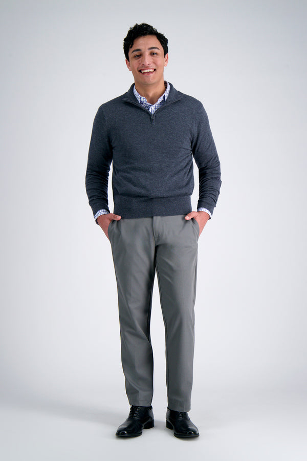Haggar Premium Comfort Dress Shirt - Tonal Blue Check Medium Blue