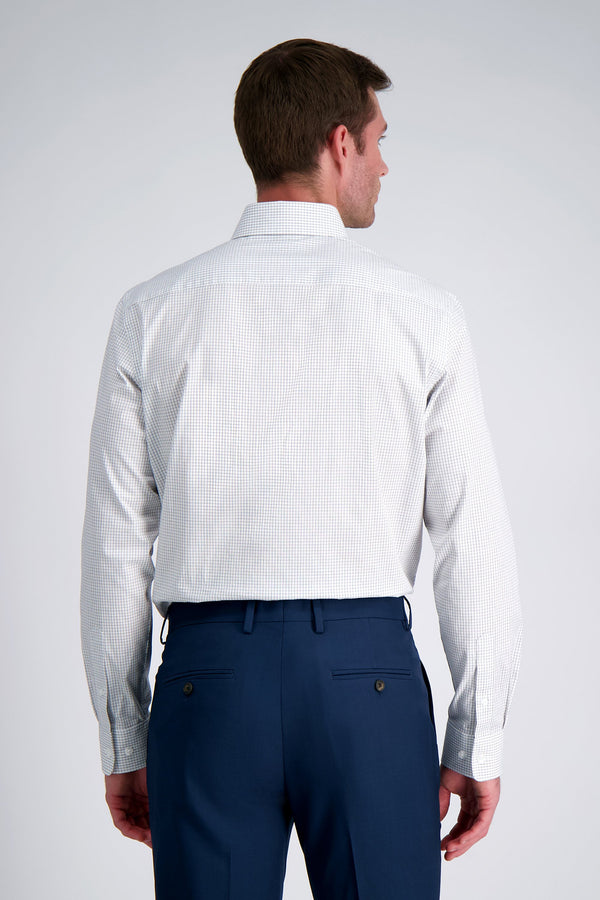 Haggar Premium Comfort Dress Shirt - White Check White