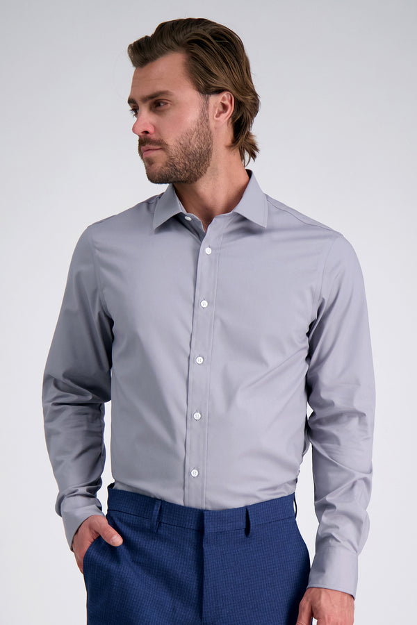 haggar Premium Comfort Performance Cotton Dress Shirt - Charcoal Graphite
