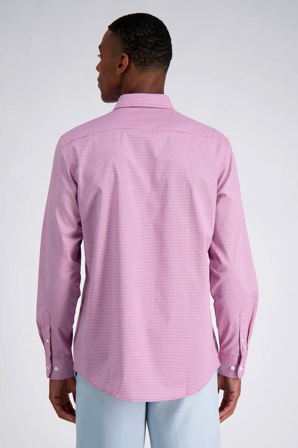 Haggar Premium Comfort Performance Cotton Dress Shirt - Red Check Crimson