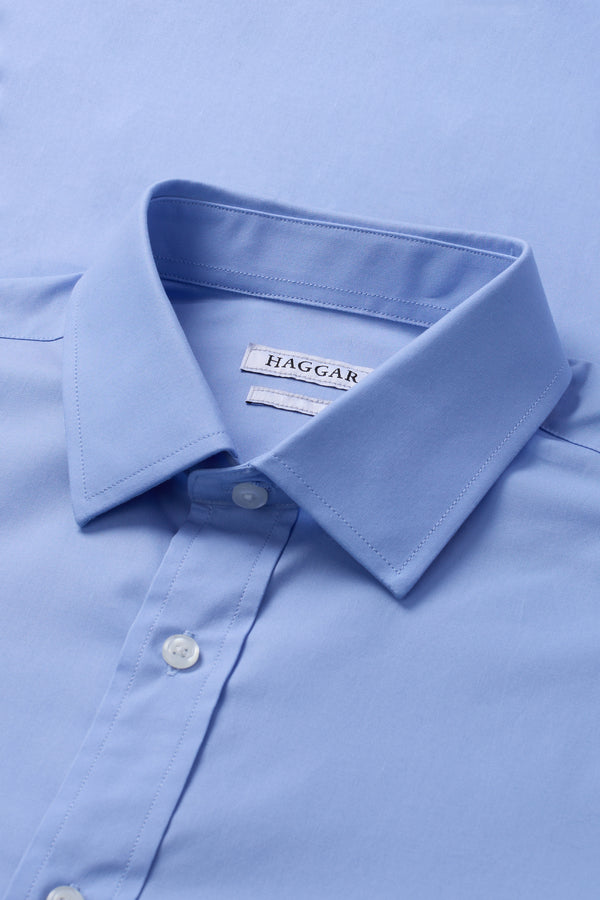Haggar Premium Comfort Tall Dress Shirt - Blue Light Blue