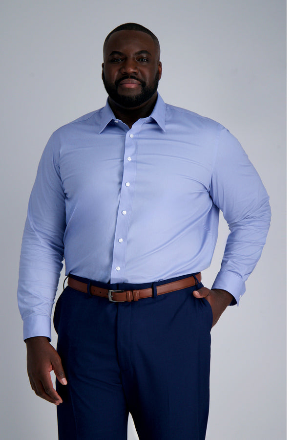 haggar Premium Comfort Tall Dress Shirt - Blue Light Blue