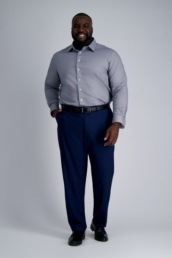 Haggar Premium Comfort Tall Dress Shirt - Charcoal Graphite