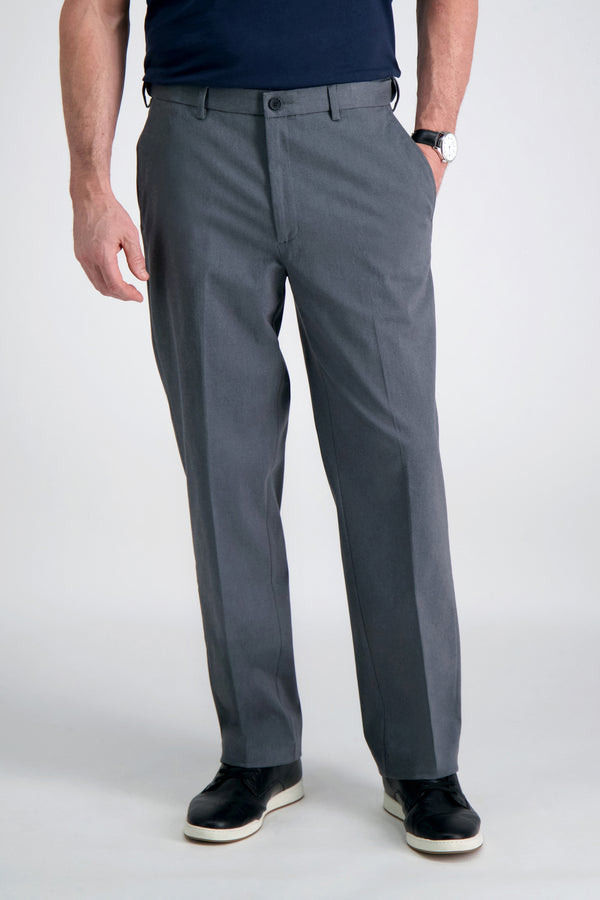Haggar Premium No Iron Khaki Heatherㅤ Charcoal Heather