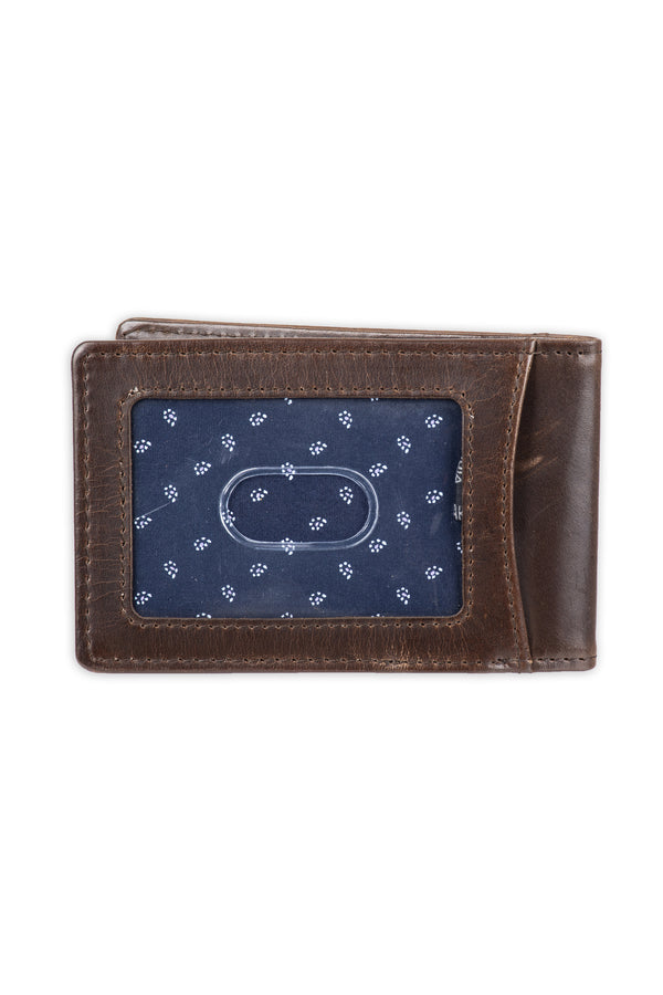 Haggar RFID Bifold Wallet With Removable Money Clip - Best Dad Ever Engraving Brown