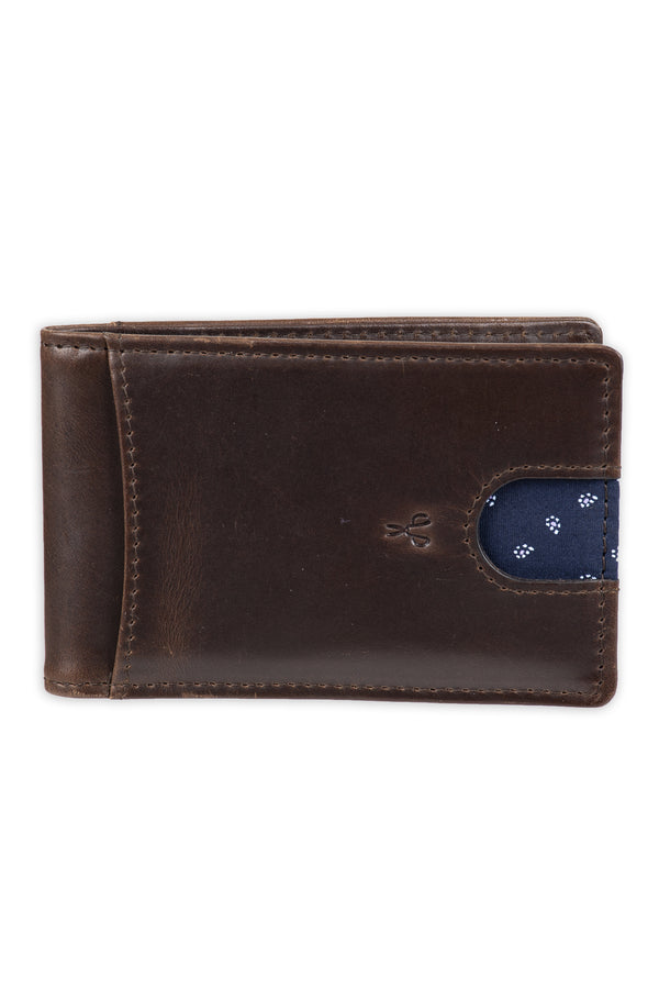 haggar RFID Bifold Wallet with Removable Money Clip - Best Dad Ever Engraving Brown