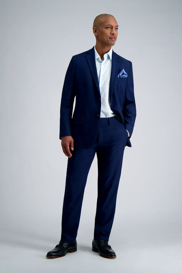 Haggar Smart Wash® Dress Shirt - Blue Graph Check Sky