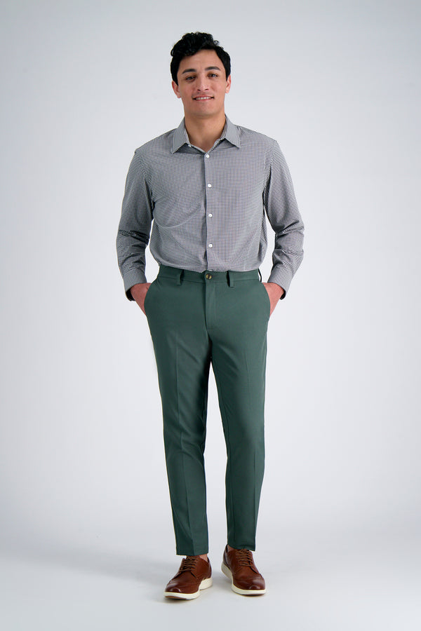 Haggar Smart Wash® Dress Shirt - Charcoal Black / Charcoal