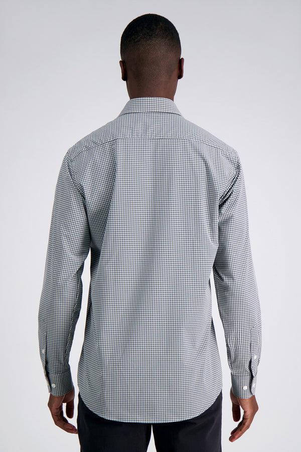 Haggar Smart Wash™ Dress Shirt - Black Check Black / Charcoal