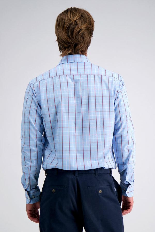Haggar Smart Wash™ Dress Shirt - Light Blue Check Sky