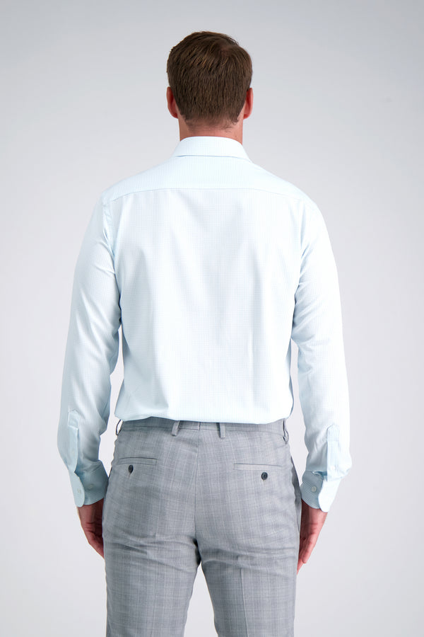 Haggar Smart Wash™ Dress Shirt - Light Blue Check Sky