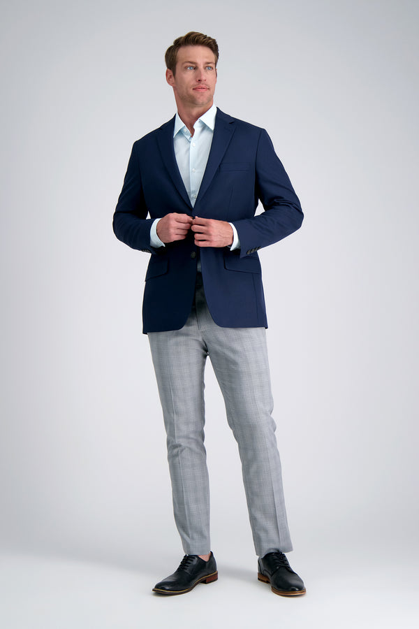 Haggar Smart Wash™ Dress Shirt - Light Blue Check Sky