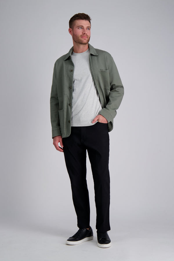 haggar The Active Series™ Stretch 5-Pocket Pantㅤ Charcoal Heather