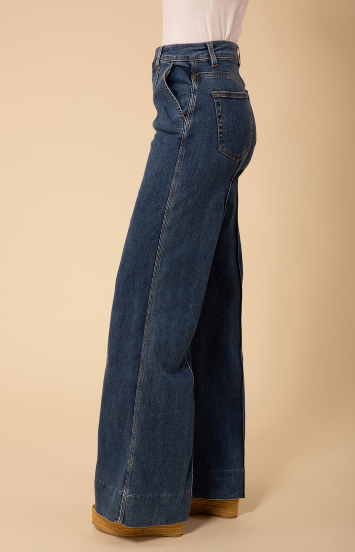 Hale Bob Blake Flare Leg Denim Trouser Made In California
