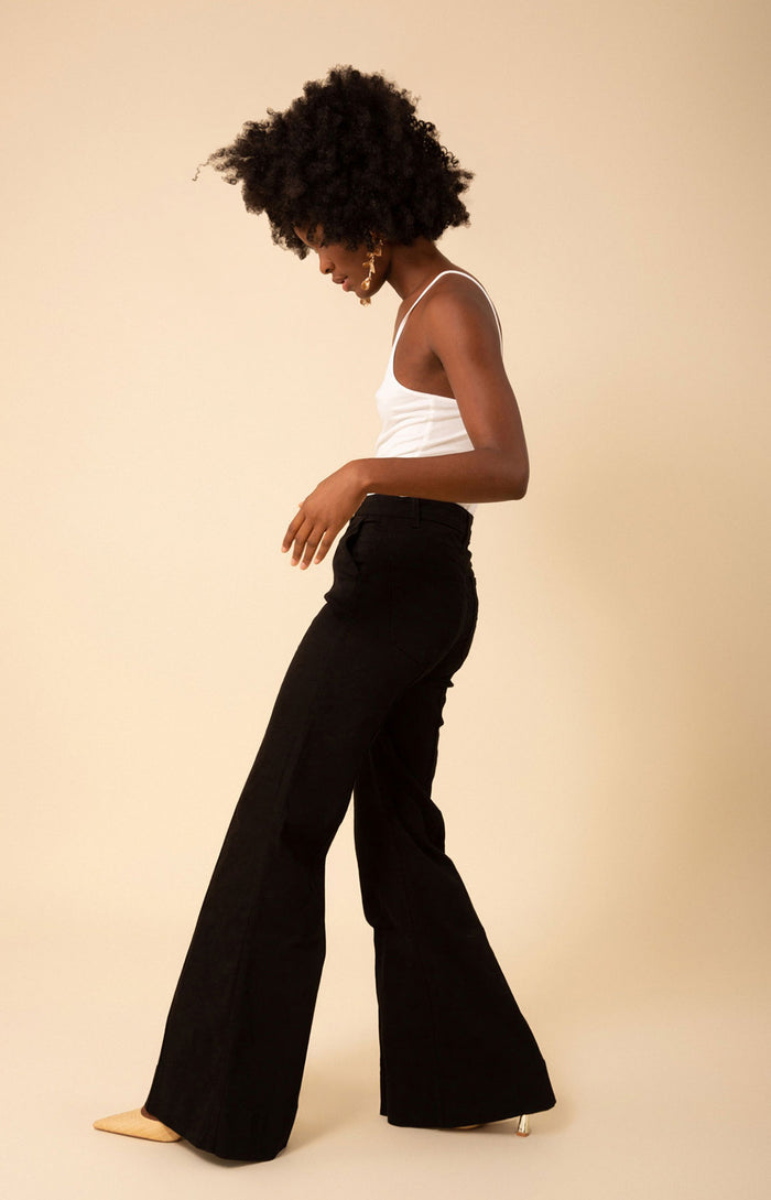 Hale Bob Blake Flare Leg Denim Trouser Made In California