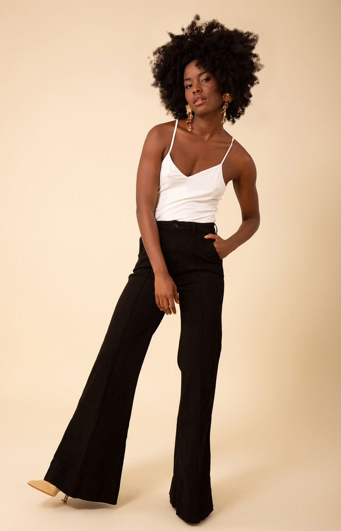 hale bob Blake Flare Leg Denim Trouser Made in California