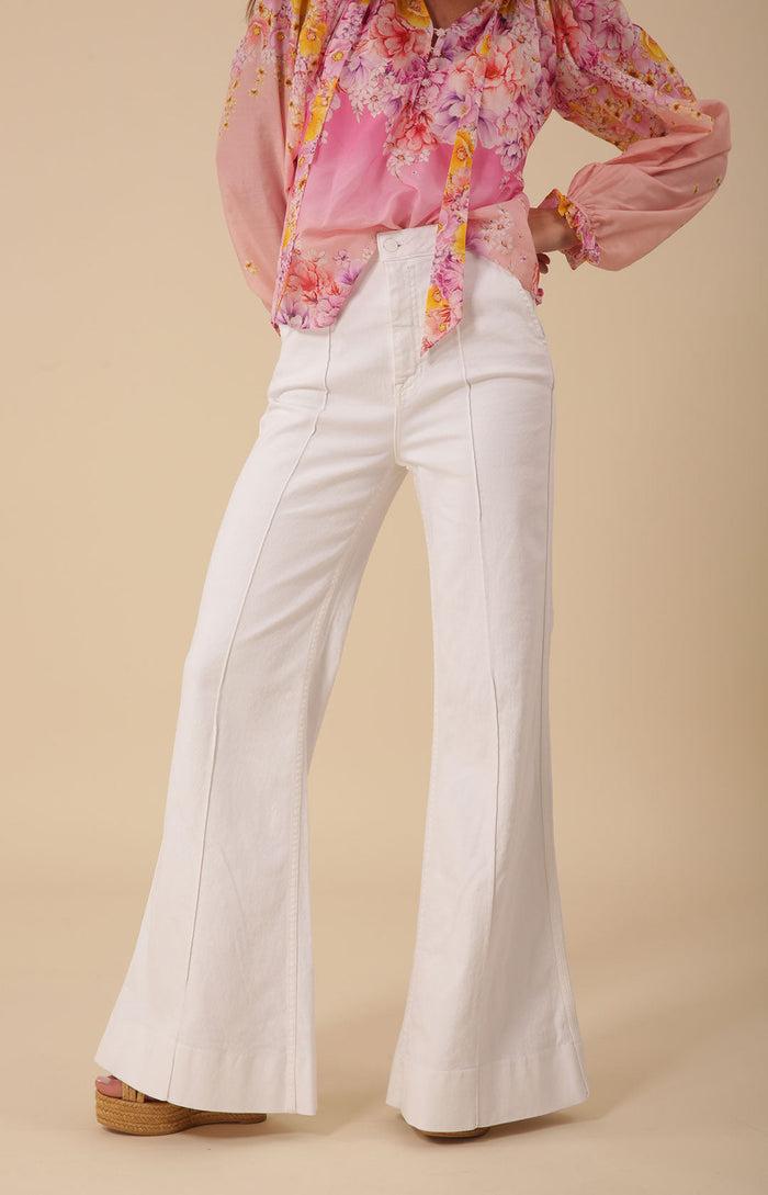 Hale Bob Blake Flare Leg Denim Trouser Made In California