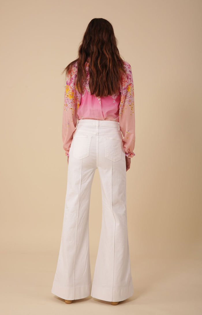 Hale Bob Blake Flare Leg Denim Trouser Made In California