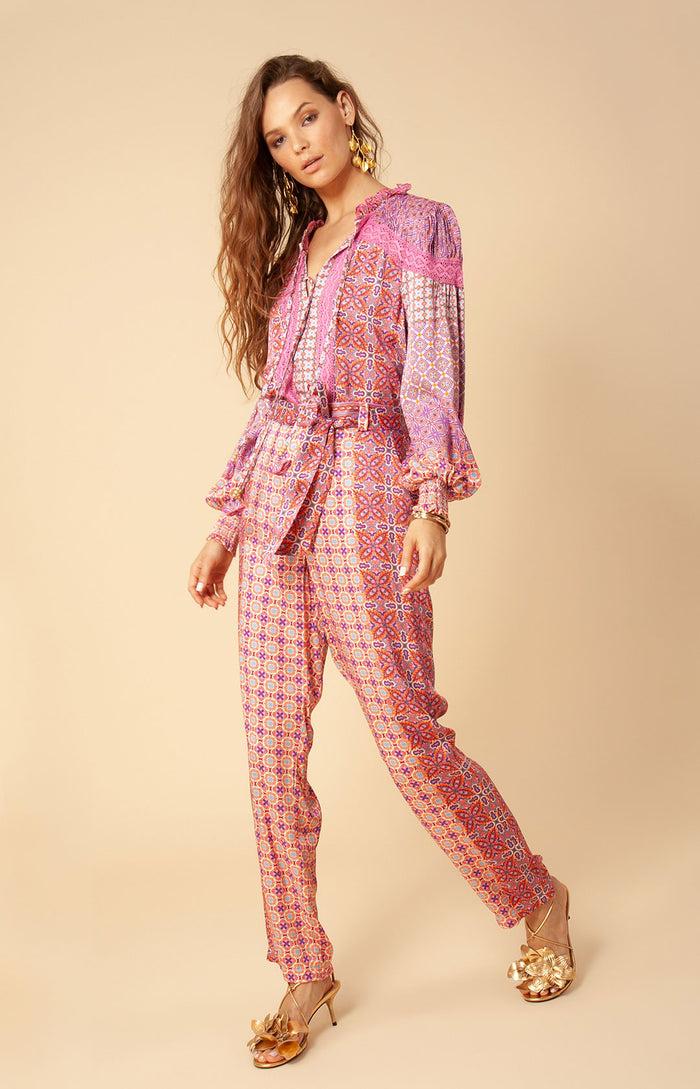 Hale Bob Adelaide Crochet Trim Top