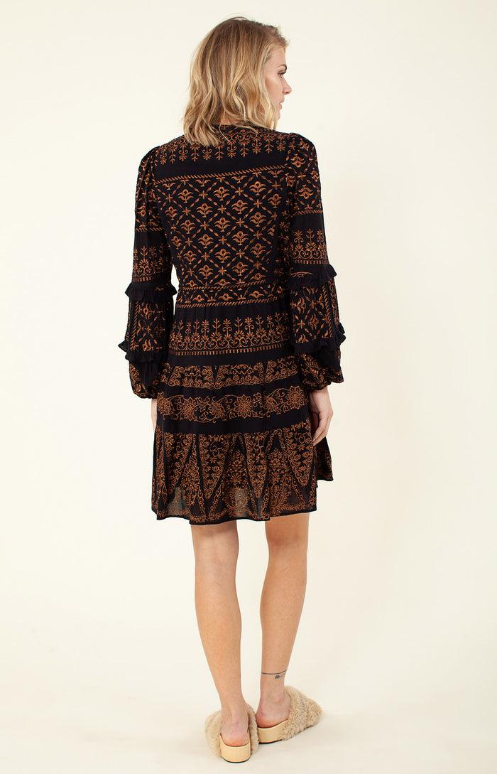 Hale Bob Adira Embroidered Dress
