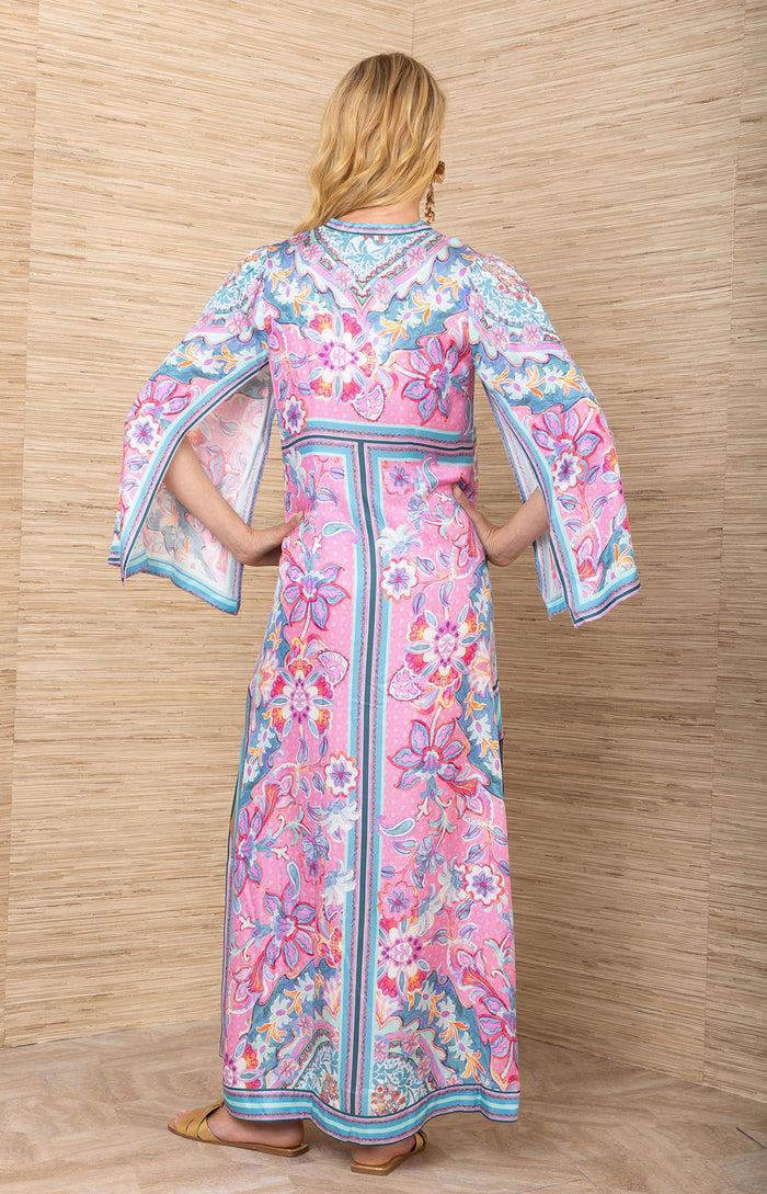 Hale Bob Aileen Silk Caftan Dress