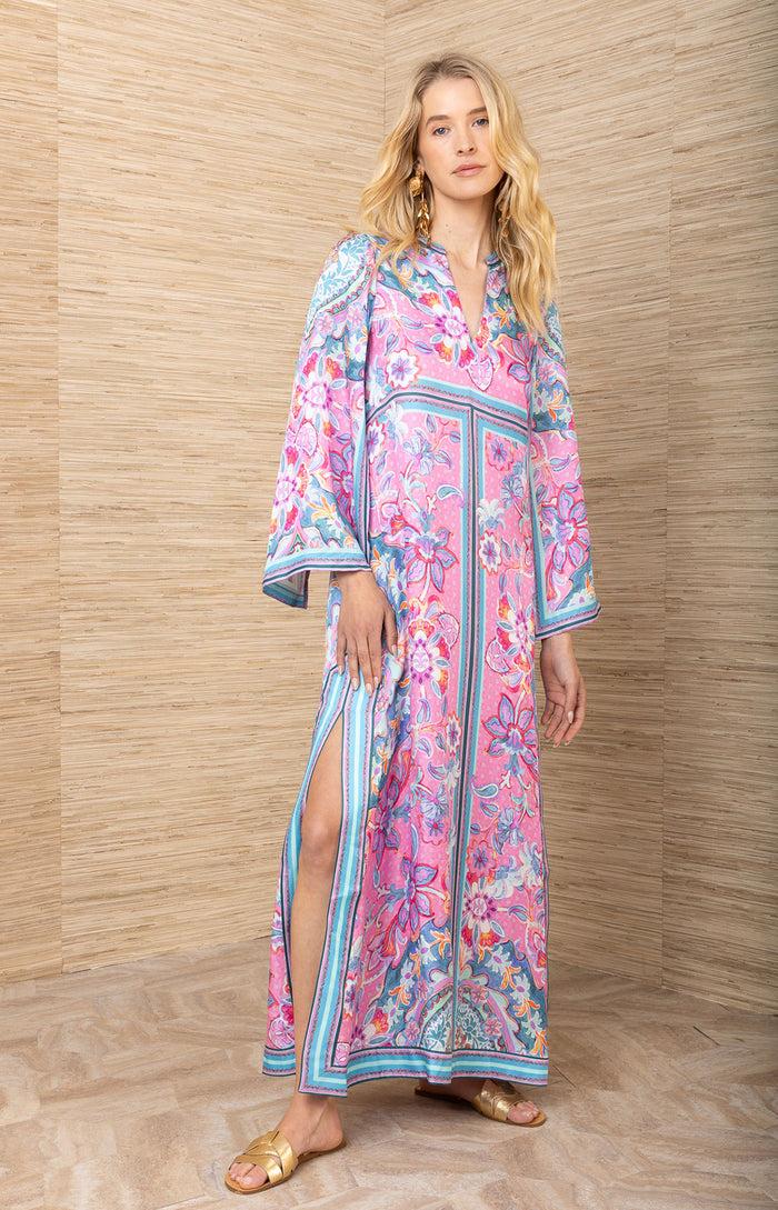 hale bob Aileen Silk Caftan Dress