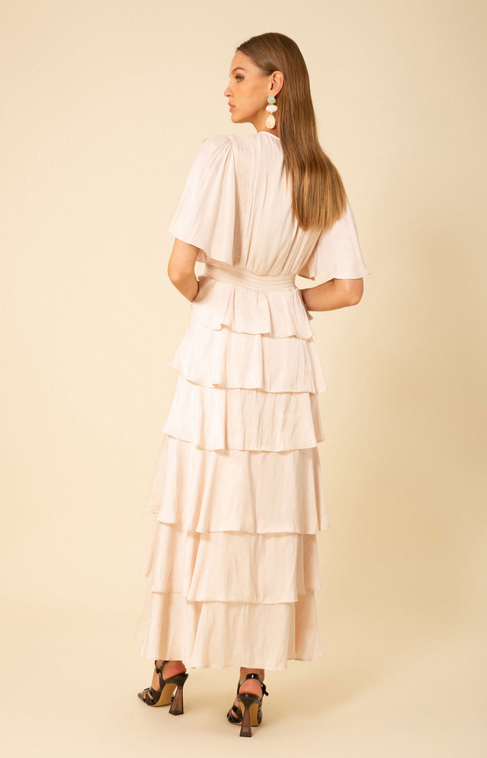 Hale Bob Ainsley Solid Tiered Dress