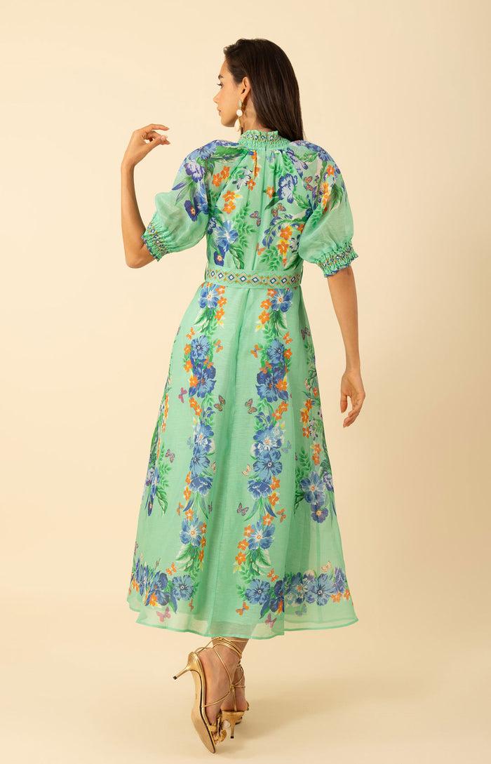 Hale Bob Alaiya Organza Maxi Dress