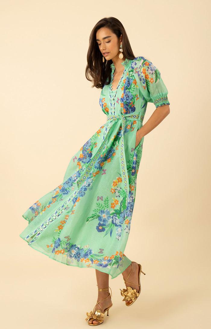 Hale Bob Alaiya Organza Maxi Dress