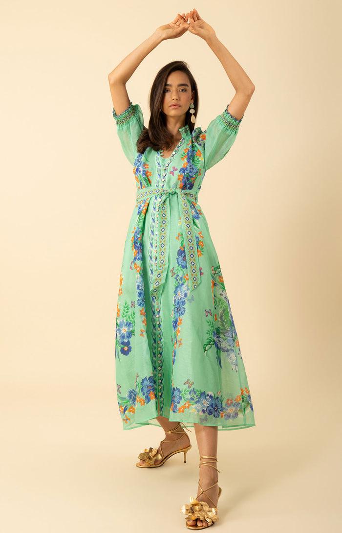 hale bob Alaiya Organza Maxi Dress