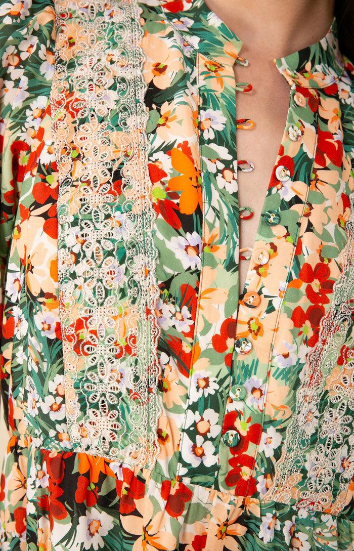 Hale Bob Alaya Embroidered Dress