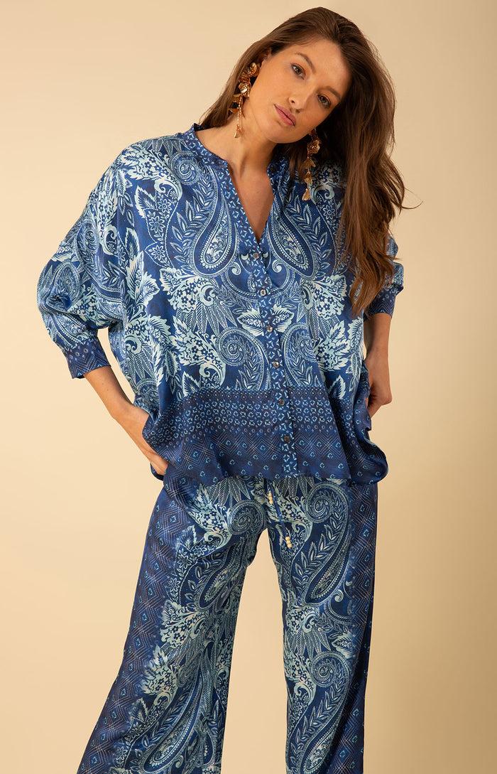 Hale Bob Alayah Oversized Scarf Top