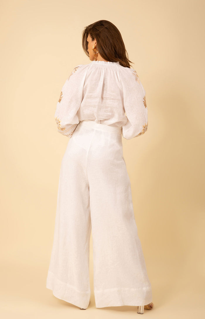 Hale Bob Alayna Solid Linen Pants