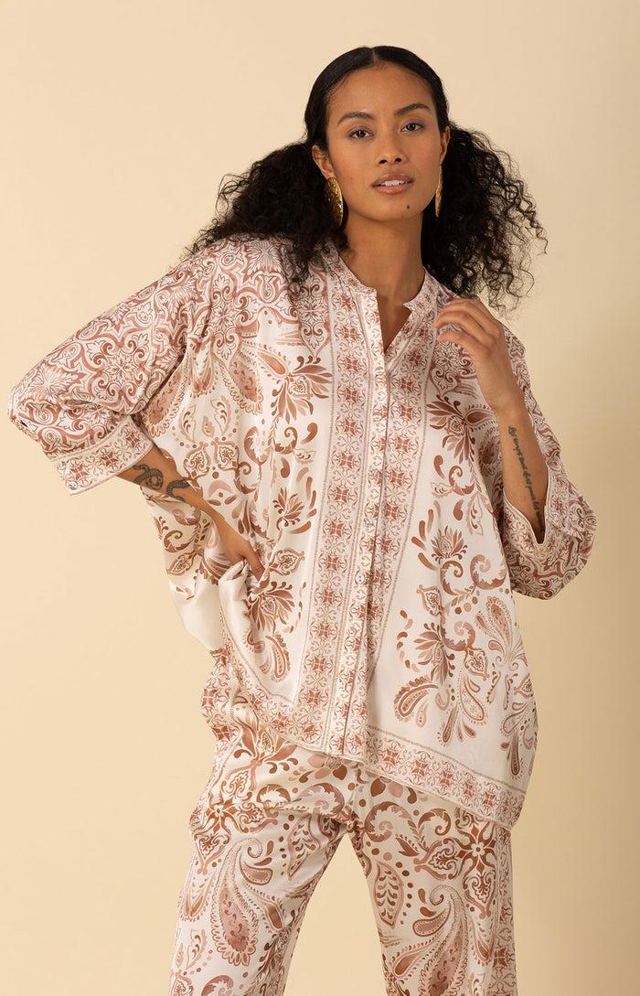 Hale Bob Aleena Charmeuse Top