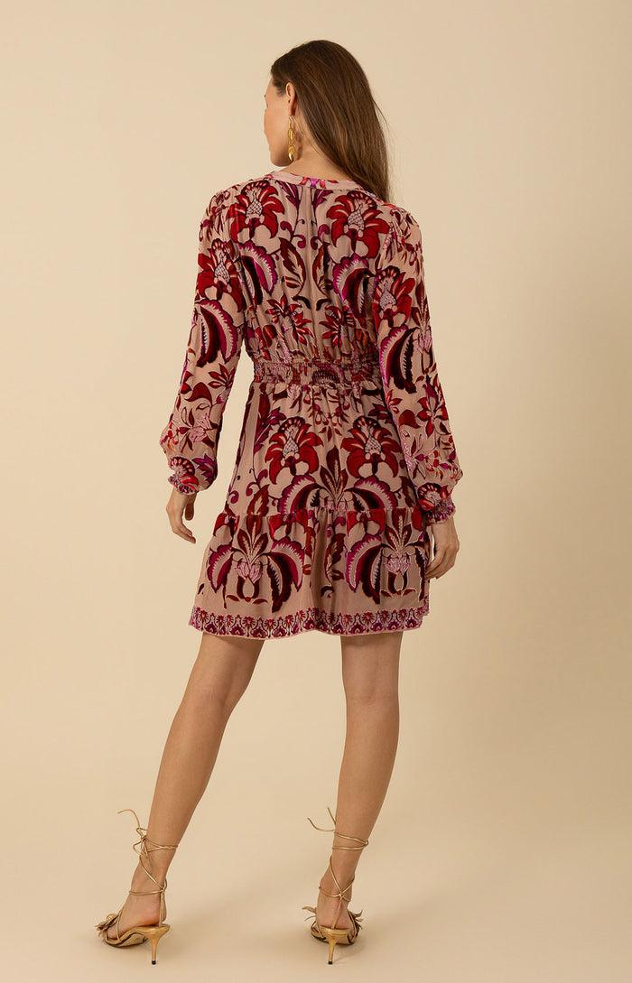 Hale Bob Alexa Velvet Burnout Dress
