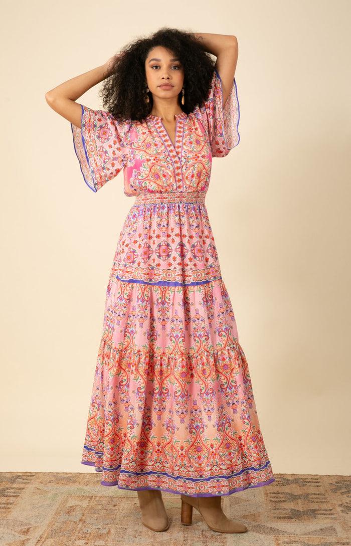 Hale Bob Alexis Voile Maxi Dress