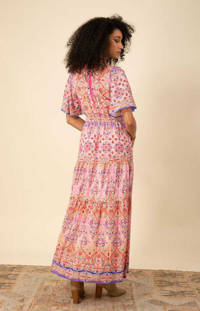 Hale Bob Alexis Voile Maxi Dress