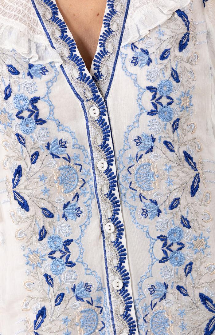 Hale Bob Aliana Embroidered Top