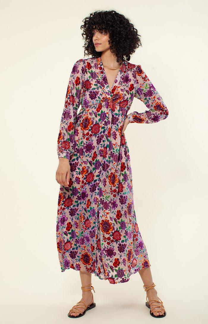 Hale Bob Alice Silk Maxi Dress