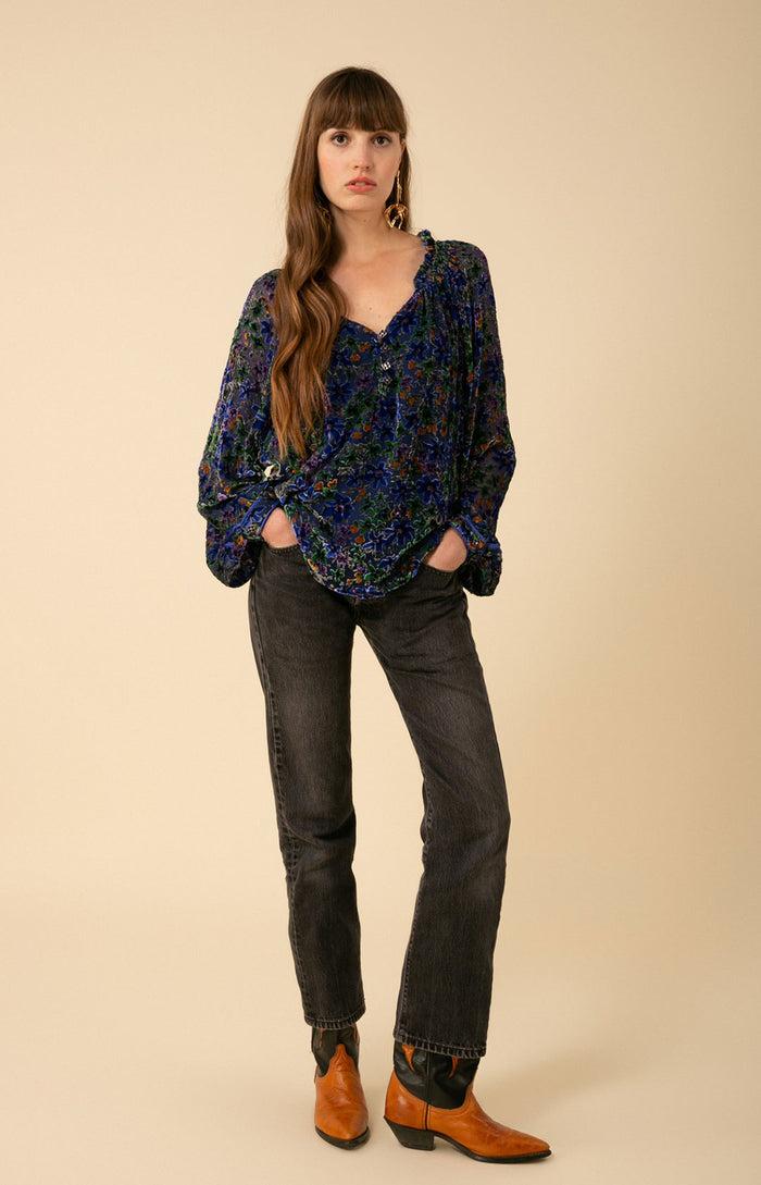 Hale Bob Alicia Velvet Burnout Top