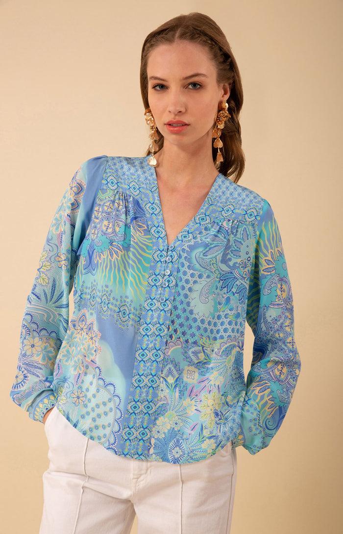 Hale Bob Alina Silk Top