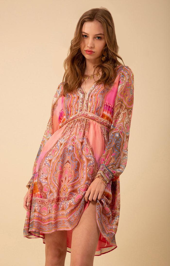 hale bob Allison Chiffon Dress