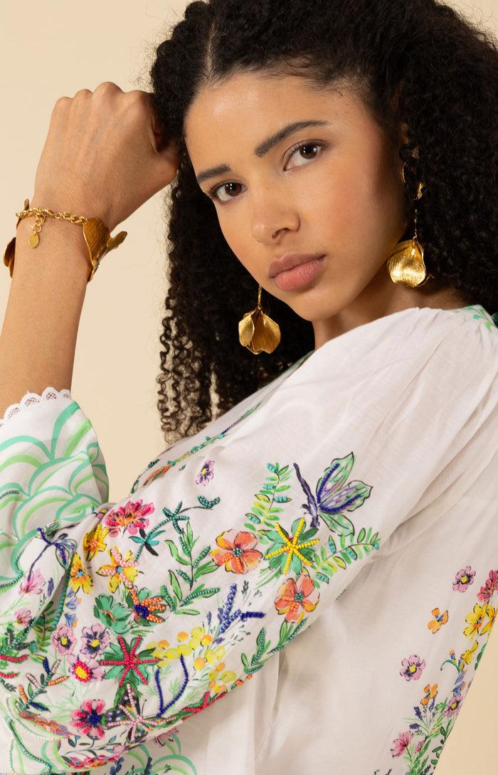 Hale Bob Allyson Cotton Voile Dress