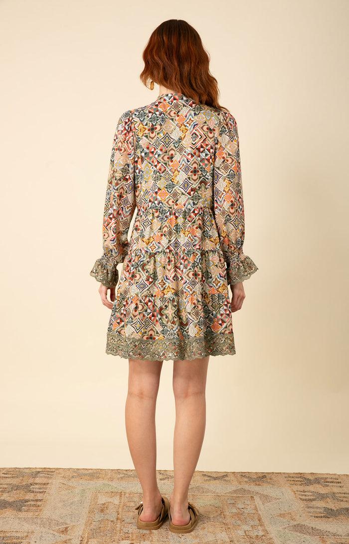 Hale Bob Amari Embroidered Dress