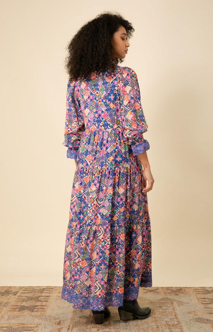 Hale Bob Amari Embroidered Maxi Dress