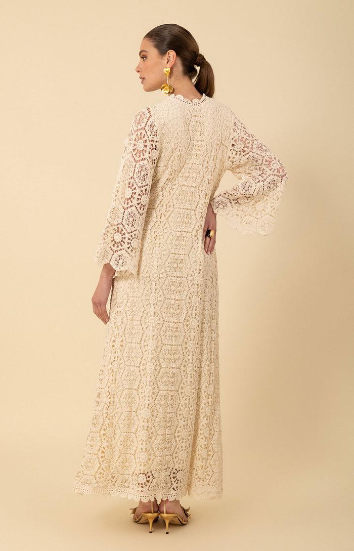 Hale Bob Amirah Crochet Maxi Dress