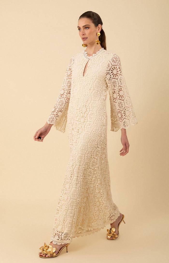 Hale Bob Amirah Crochet Maxi Dress