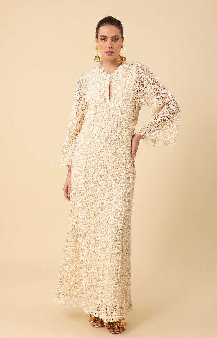hale bob Amirah Crochet Maxi Dress