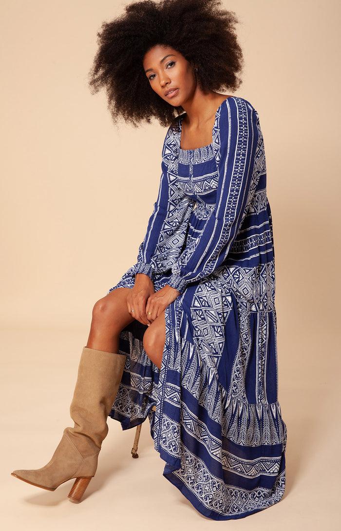 Hale Bob Anci Tiered Maxi Dress