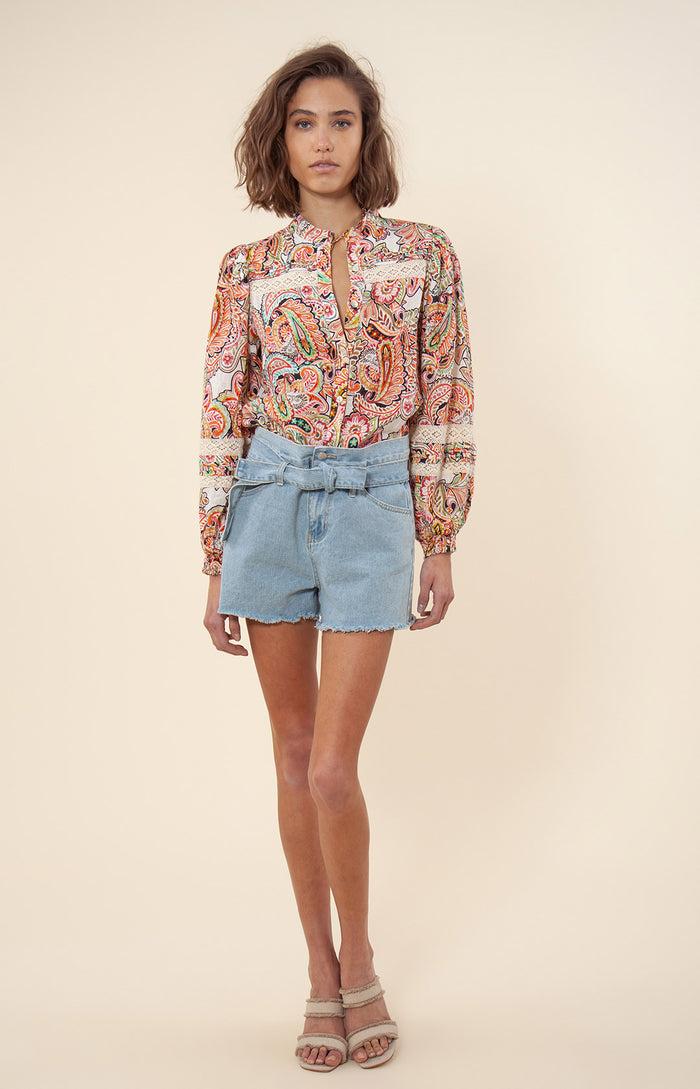 Hale Bob Angelina Linen Top